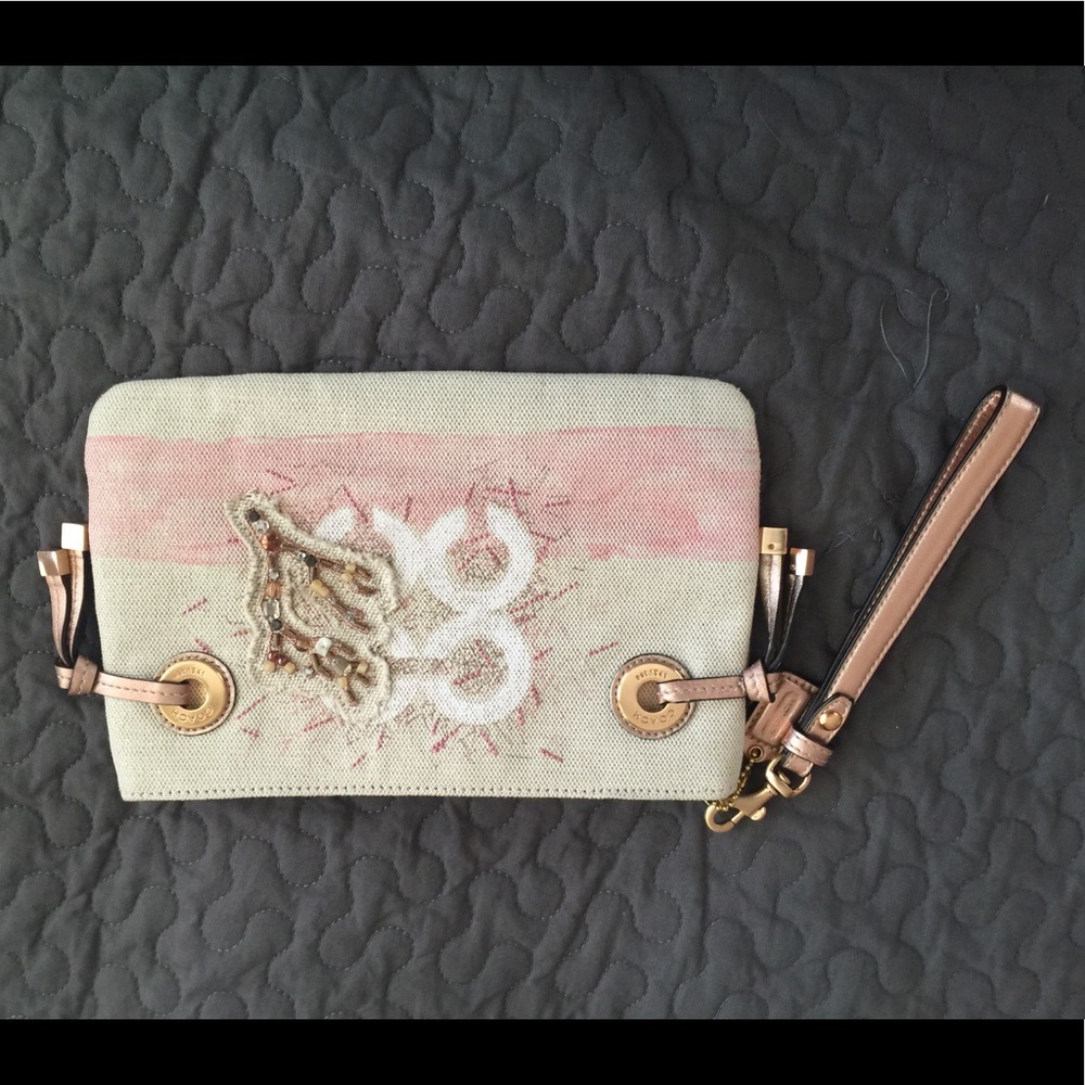 NWOT Large Coach Wristlet